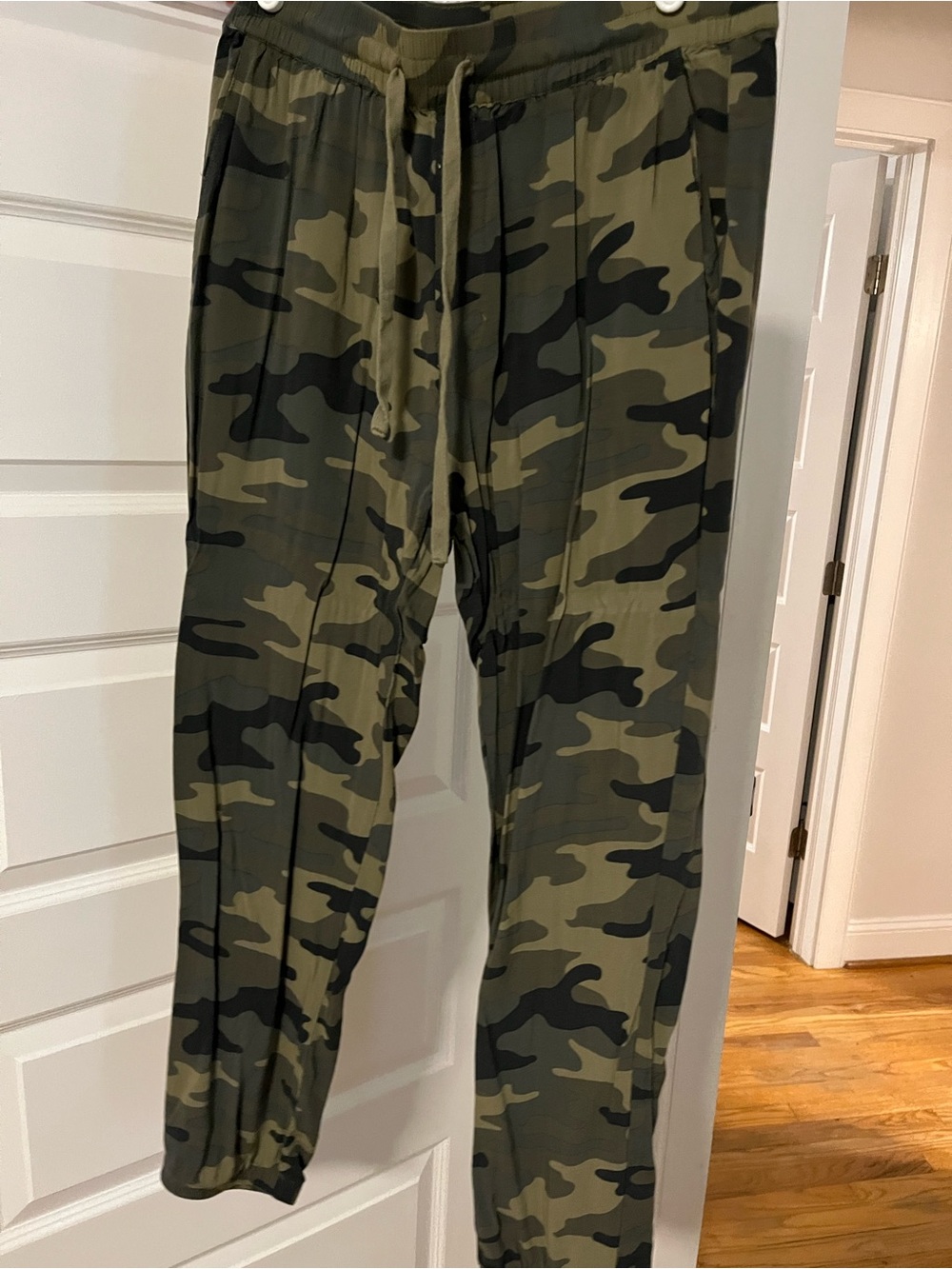 Camouflage Drawstring women’s Z-Supply Jogger Pants - Olive Camo